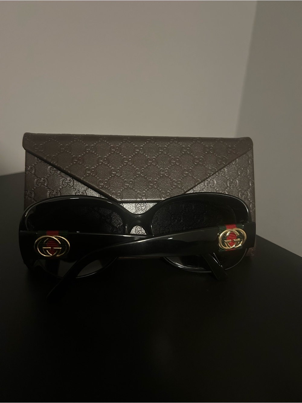 Rare Gucci Black Sunglasses with Case - GG 3644/S
